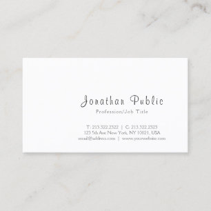 Tarjeta De Visita Crea tu propio Minimalista moderno simple y elegan