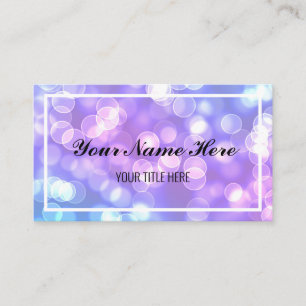 Tarjeta De Visita Crea tu propio morado y azul
