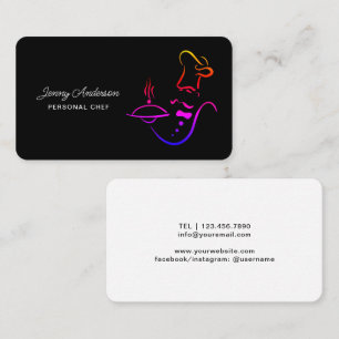 Tarjeta De Visita Crea tu propio restaurante de chef profesional coc