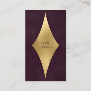 Tarjeta De Visita Crea tu propio vino y diamante de oro