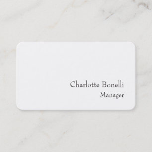 Tarjeta De Visita Creación Minimalista profesional moderna