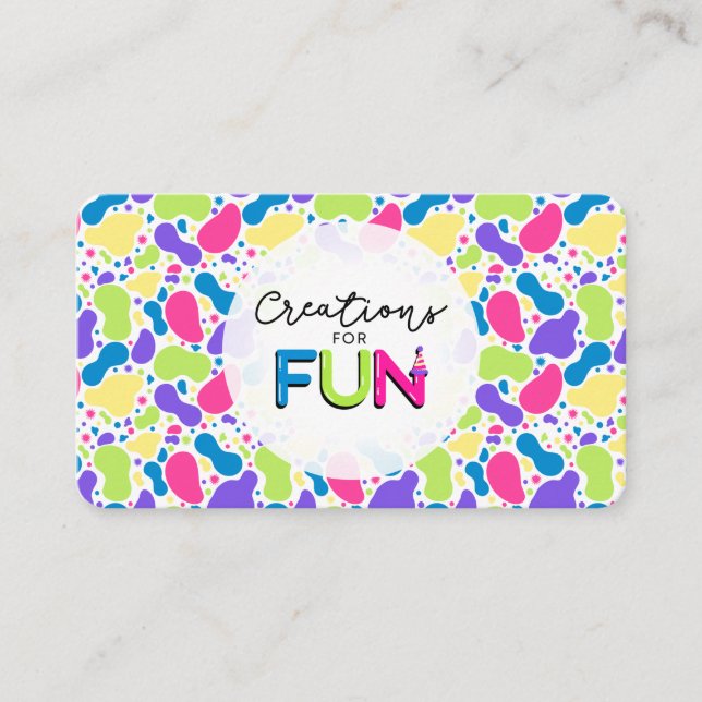 Tarjeta De Visita Creaciones para FUN_A (Anverso)
