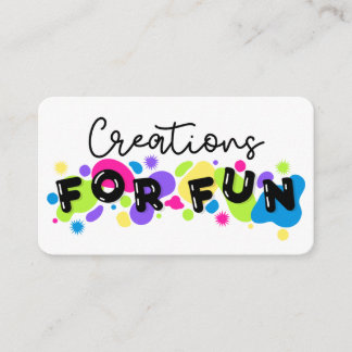Tarjeta De Visita Creaciones para FUN_B