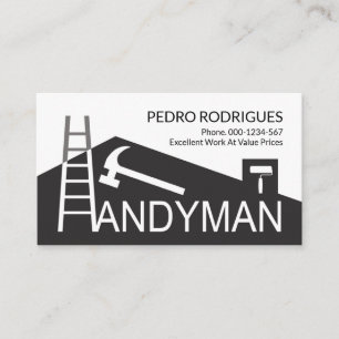 Tarjeta De Visita Creador creativo de pincel de escalera de techo