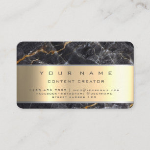 Tarjeta De Visita Creador de contenido de Marble Social Media Manage