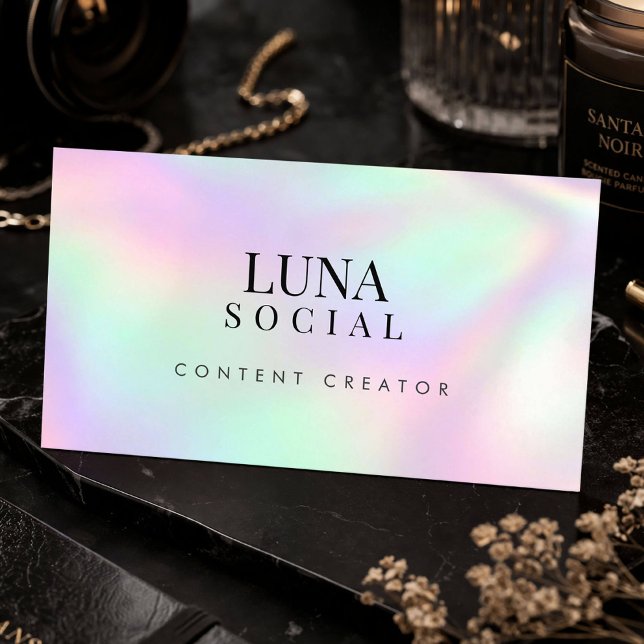 Tarjeta De Visita Creador de Contenido para Redes Sociales con Códig (Subido por el creador)