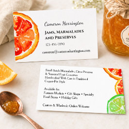 Tarjeta De Visita Creador de mermelada de conservas de mermelada art