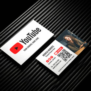 Tarjeta De Visita Creador de YOUTUBE PODCASTER SUSCRIBIRSE CÓDIGO QR