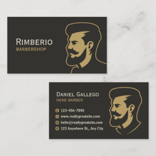 Tarjeta De Visita Crear su propia Barber Shop de Personalizados