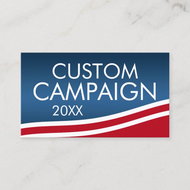 Tarjeta De Visita Crear su propio diseño electoral (Anverso)