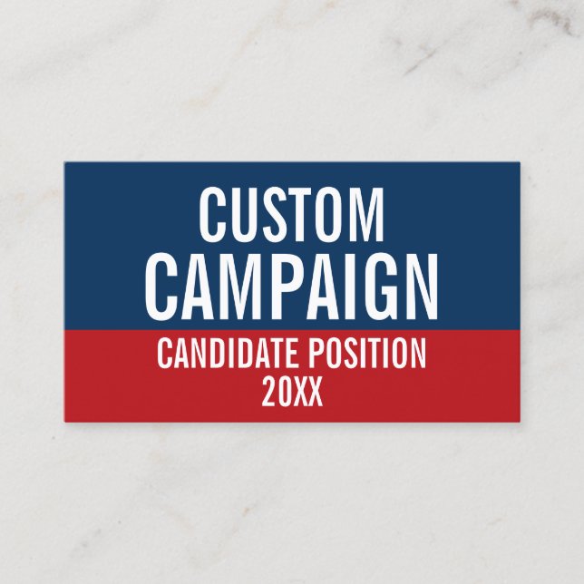 Tarjeta De Visita Crear su propio engranaje de campaña (Anverso)