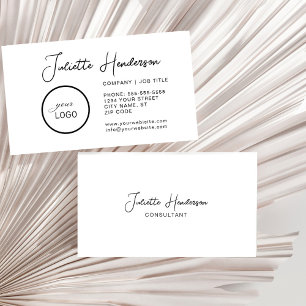 Tarjeta De Visita Crear su propio logotipo Personalizado Foto guión