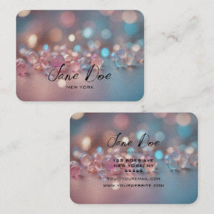 Tarjeta De Visita Crear su propio Personalizado Pastel Opal Bokeh