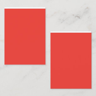 Tarjeta De Visita Crear un fondo rojo llamativo con borde blanco