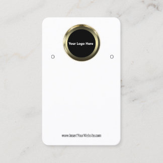 Tarjeta De Visita Creat Your Custom Logo Earring Display Card 