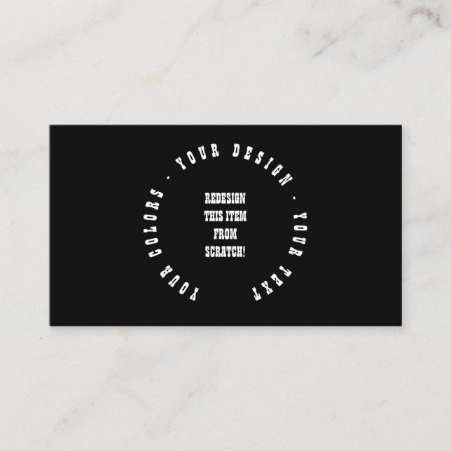 Tarjeta De Visita Create Your Own (Anverso)