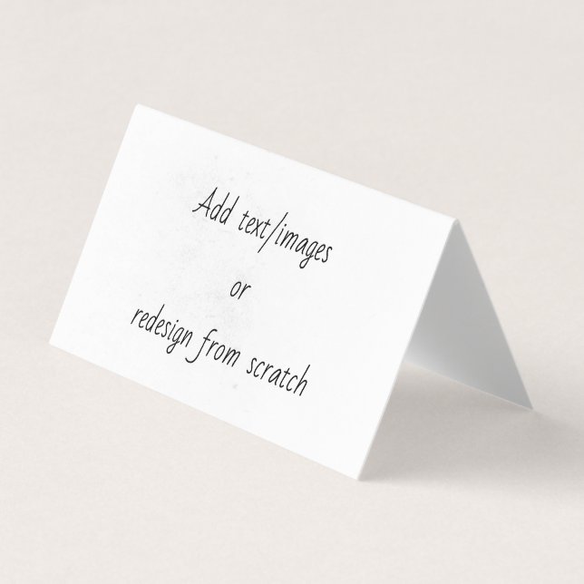 Tarjeta De Visita Create Your Own (Anverso)