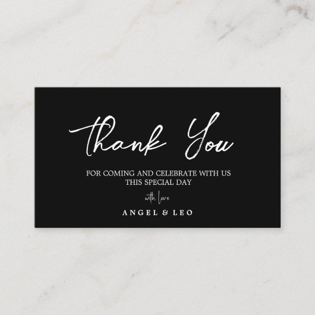 Tarjeta De Visita Create Your own Photo minimalistic thankyou (Anverso)