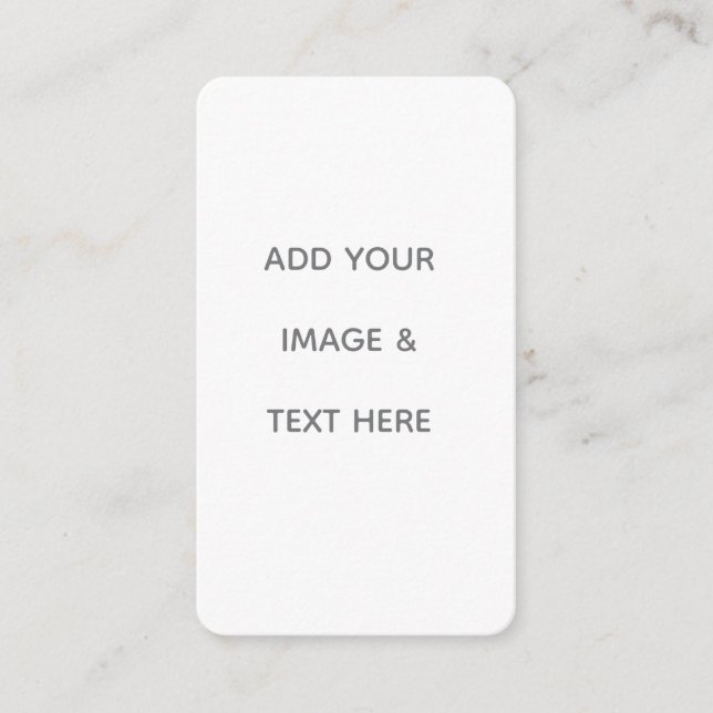 Tarjeta De Visita Create Your Own white  (Anverso)
