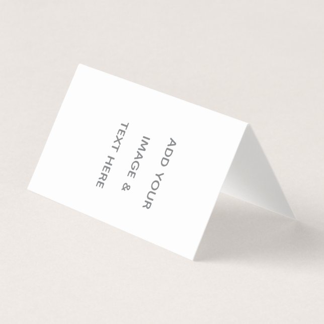 Tarjeta De Visita Create Your Own white  (Anverso)