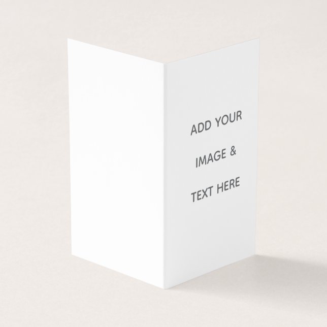 Tarjeta De Visita Create Your Own white  (Exterior)