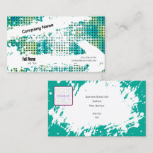 Tarjeta de visita creativa con QR - Vibes retro (B