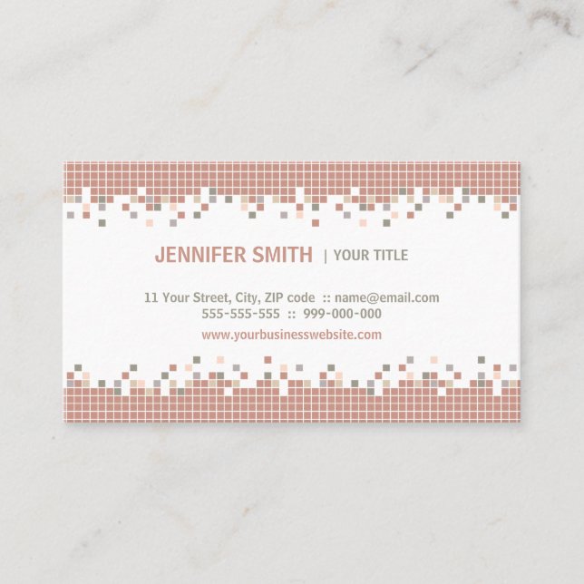 Tarjeta de visita creativa de los artes de los (Anverso)