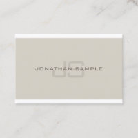 Creative Monogram Sleek Professional Plain Luxury
