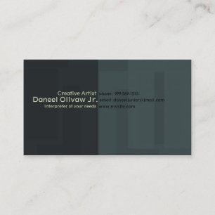 Tarjeta De Visita Creativo/Artista II