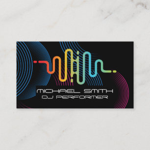 Tarjeta De Visita Creativo Artístico Sonido de música
