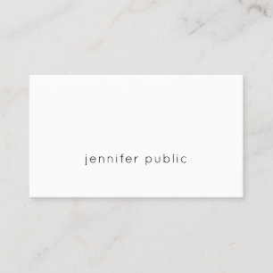 Tarjeta De Visita Creativo Minimalista Moderno Profesional Fresco Se