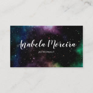 Tarjeta De Visita Creativo moderno del espacio temático de la