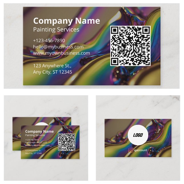 Tarjeta De Visita Creativo pintor (Creative Painter Business Cards)