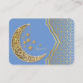 Tarjeta De Visita Creciente de ramadán