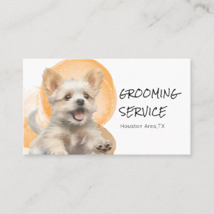 Tarjeta De Visita Crecimiento personalizado de perros - Acuarela cál