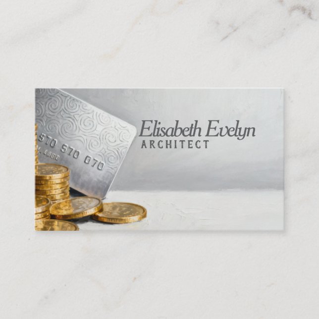 Tarjeta De Visita Credit Card and Gold Coins f854 (Anverso)