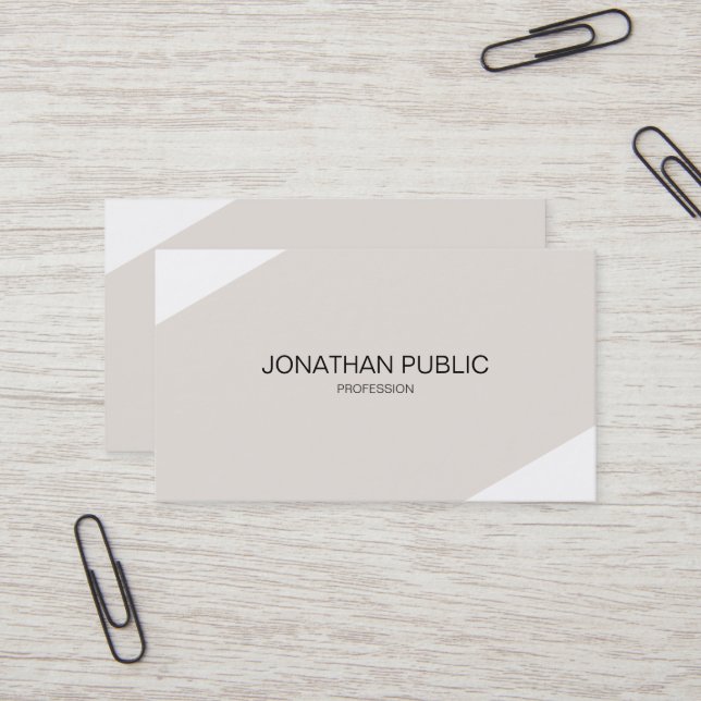 Tarjeta De Visita Cree su propio Consultor Elegante Elegante Elegant (Anverso/Reverso In Situ)