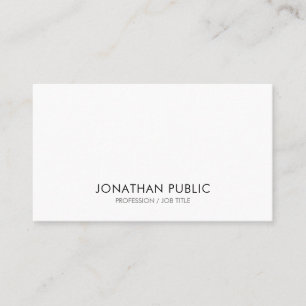Tarjeta De Visita Cree su propio diseño elegante simple moderno