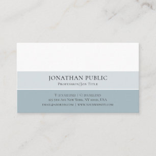 Tarjeta De Visita Cree su propio diseño moderno elegante de