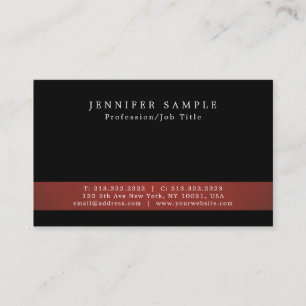 Tarjeta De Visita Cree su propio diseño simple elegante moderno