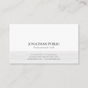 Tarjeta De Visita Cree su propio elegante diseño minimalista