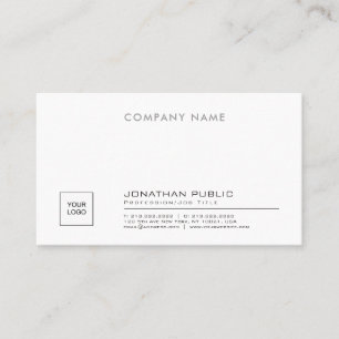 Tarjeta De Visita Cree su propio llano Elegant Company con el