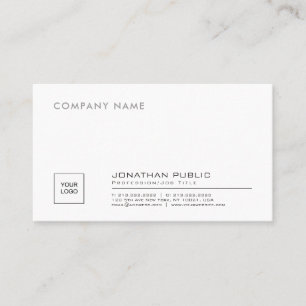 Tarjeta De Visita Cree su propio llano Stylish Company con el