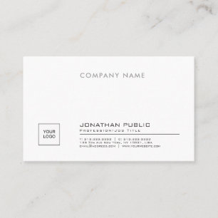 Tarjeta De Visita Cree su propio llano Stylish Company con el