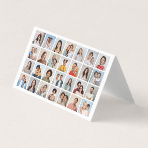 Tarjeta De Visita Cree su propio paquete de 28 Collages de fotos de 