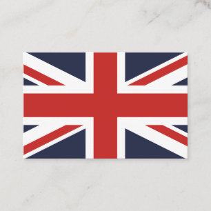 Tarjeta De Visita Cree su propio Union Jack rojo
