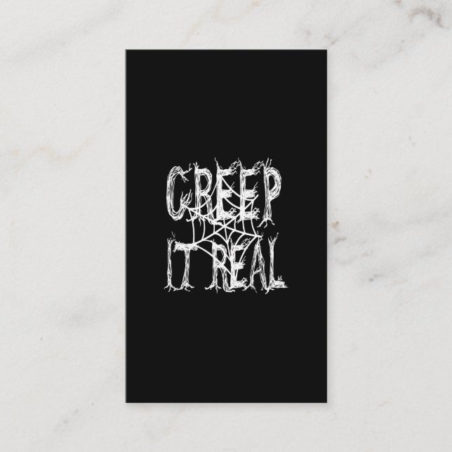 Tarjeta De Visita creep it  real (Anverso)