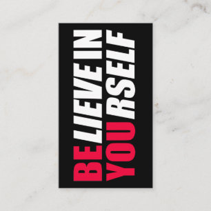 Tarjeta De Visita Creer en ti mismo