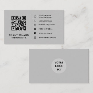 Tarjeta De Visita Créez votre propre carte de visite à code QR