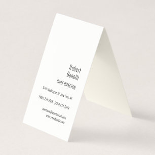 Tarjeta De Visita Crema de Firma Sencilla Minimalista Moderna